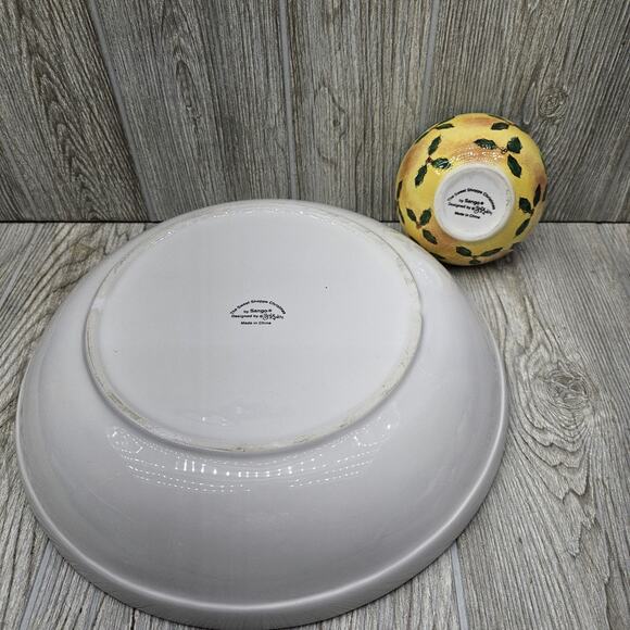 Sango The Sweet Shoppe Christmas Chip & Dip Set 2 Pcs 3041 Sue Zipkin - Picture 11 of 13